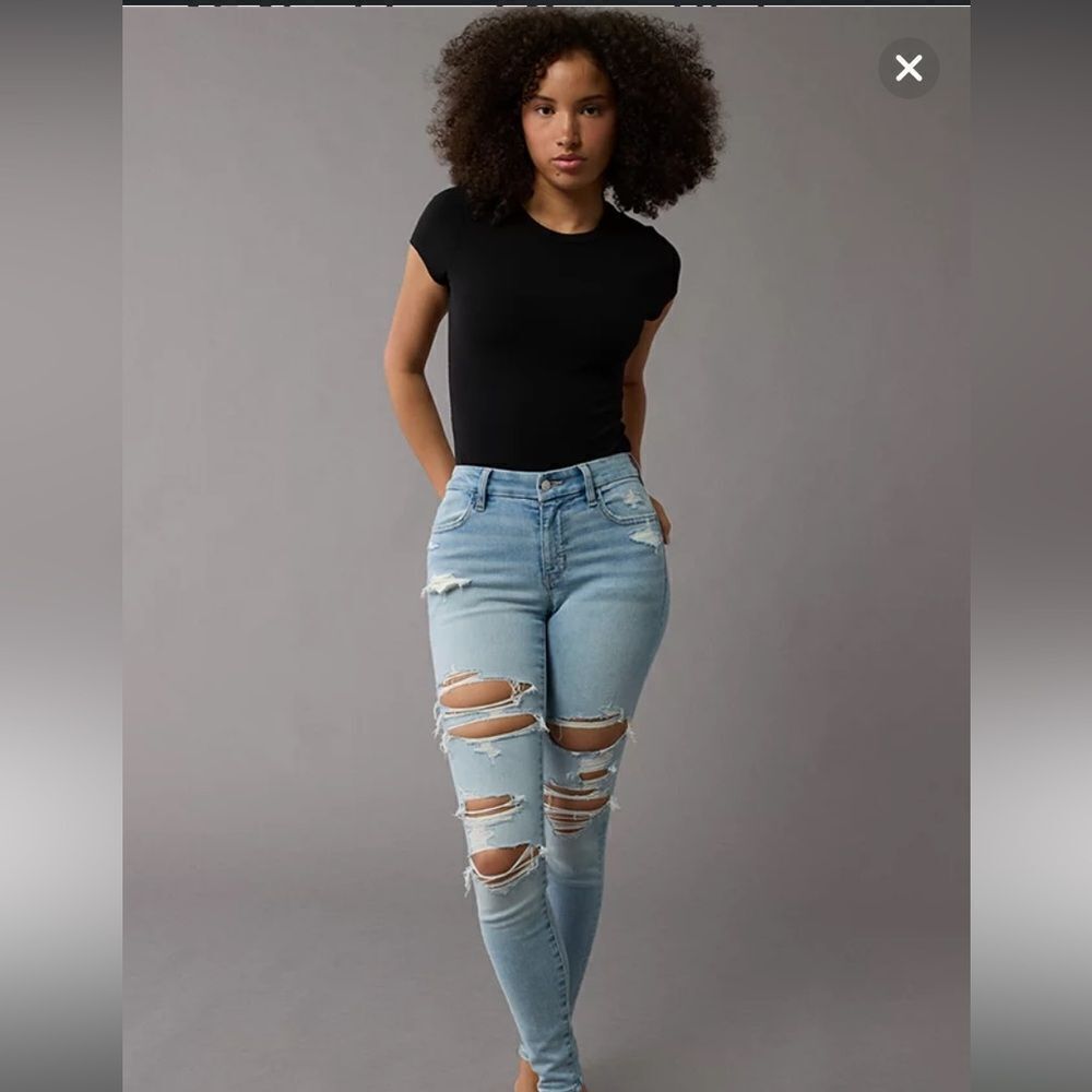 COPY - American Eagle Curvy next level stretch hi rise jeggings women’s size 4
